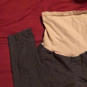 Gray maternity pants